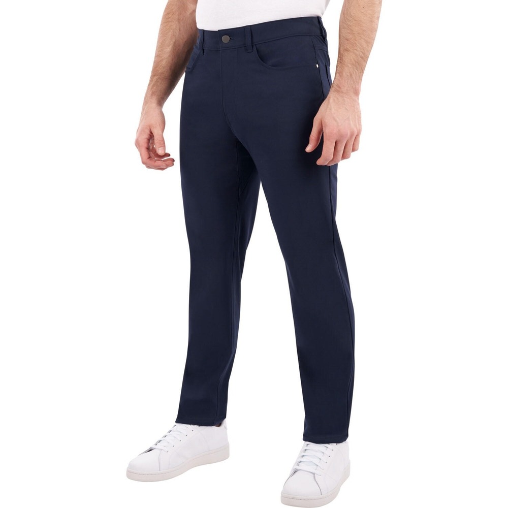 Member's Mark Mens Benton Performance Pant 34x30 Dark Navy Blue Slim Fit NWT